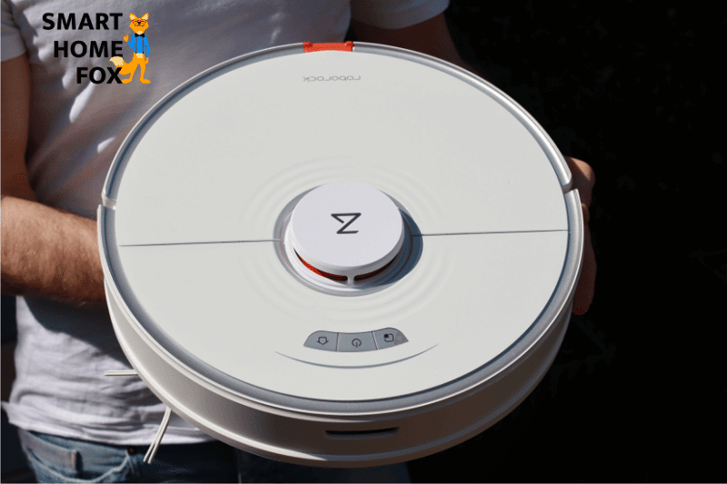 Man sieht den Roborock S7 von oben